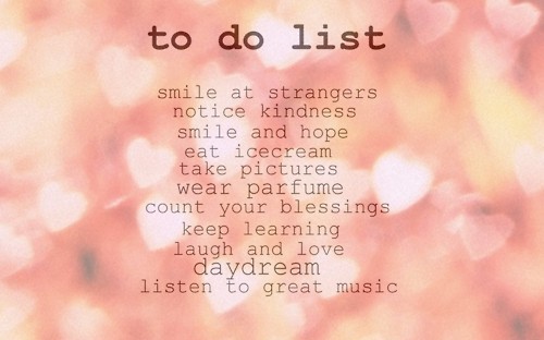 cute to do list