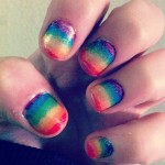 Tutorial: Uñas de Arcoiris