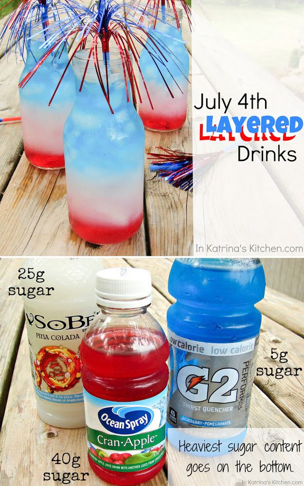 layered drink